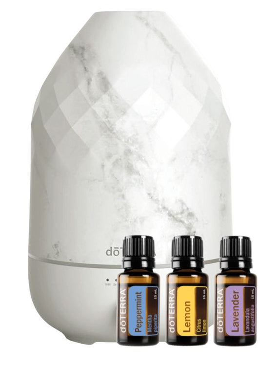 dōTERRA Volo Marble Diffuser with Trio Collection